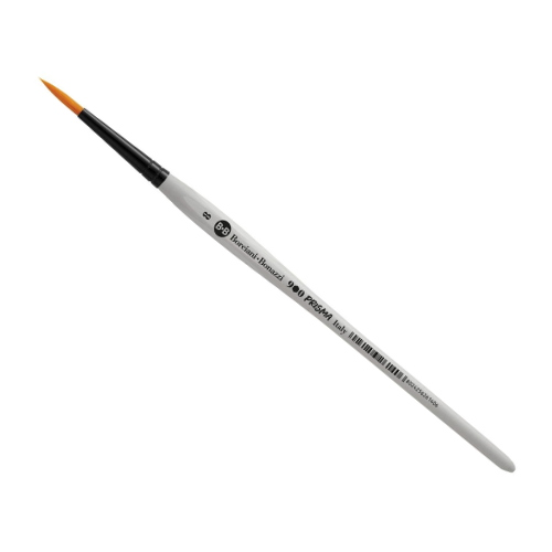 PENNELLO BORCIANI E BONAZZI PRISMA SERIE 900 - TONDO SINTETICO ORO MANICO CORTO SAGOMATO ANTI ROLLING