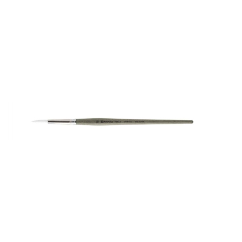 PENNELLO ESCODA PERLA SERIE 1430 - TONDO SINTETICO TORAY BIANCO MANICO CORTO
