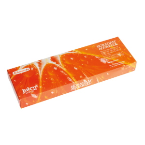 CONFEZIONE IN METALLO 15 ACQUERELLI SOPRAFFINI HORADAM AQUARELL MEZZO GODET PIÙ PENNELLO - JUICY ORANGE EDIZIONE LIMITATA SCHMINCKE 