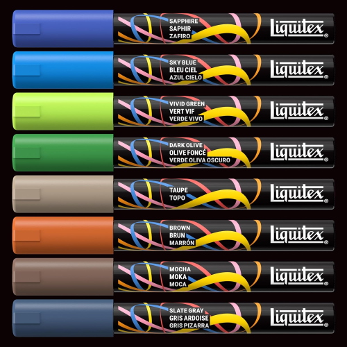 PENNARELLO ACRILICO MULTISUPERFICIE PUNTA FINE TONDA DA 2 MM LIQUITEX MARKER