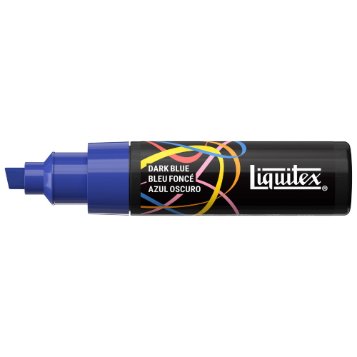 PENNARELLO ACRILICO MULTISUPERFICIE PUNTA MEDIA REVERSIBILE PIATTA E TONDA DA 8 MM LIQUITEX MARKER