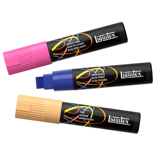 PENNARELLO ACRILICO MULTISUPERFICIE PUNTA REVERSIBILE LARGA PIATTA DA 15 MM LIQUITEX MARKER