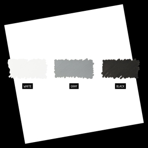 CONFEZIONE CON 3 PENNARELLI ACRILICI MULTISUPERFICIE PUNTA TONDA DA 2 MM LIQUITEX MARKER - SET MONOCHROME