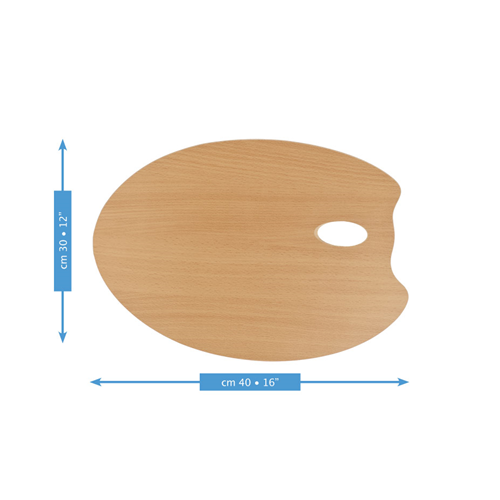 TAVOLOZZA IN LEGNO OVALE 30 X 40 CM MABEF