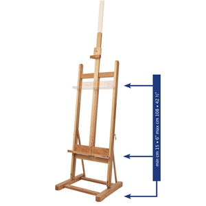 CAVALLETTO STUDIO IN LEGNO MASSELLO DI FAGGIO M/10 MABEF