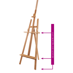 CAVALLETTO A LIRA IN LEGNO MASSELLO DI FAGGIO M/13 MABEF