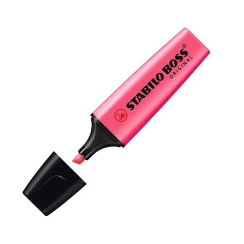 EVIDENZIATORE CON PUNTA A SCALPELLO STABILO BOSS ORIGINAL