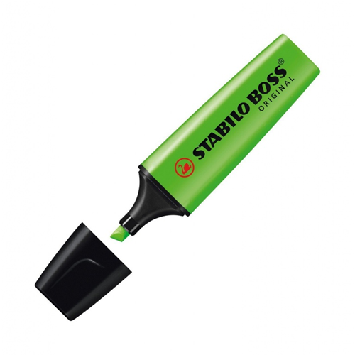 EVIDENZIATORE CON PUNTA A SCALPELLO STABILO BOSS ORIGINAL