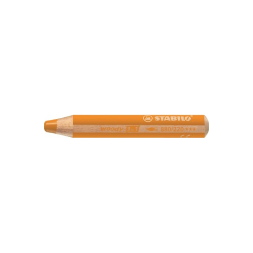MATITONE COLORATO A CERA ED ACQUERELLABILE STABILO WOODY 3 IN 1 