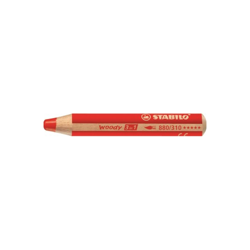 MATITONE COLORATO A CERA ED ACQUERELLABILE STABILO WOODY 3 IN 1 