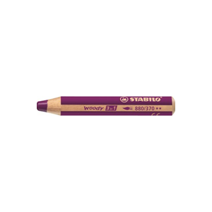 MATITONE COLORATO A CERA ED ACQUERELLABILE STABILO WOODY 3 IN 1 