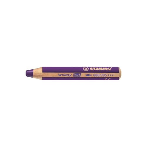 MATITONE COLORATO A CERA ED ACQUERELLABILE STABILO WOODY 3 IN 1 