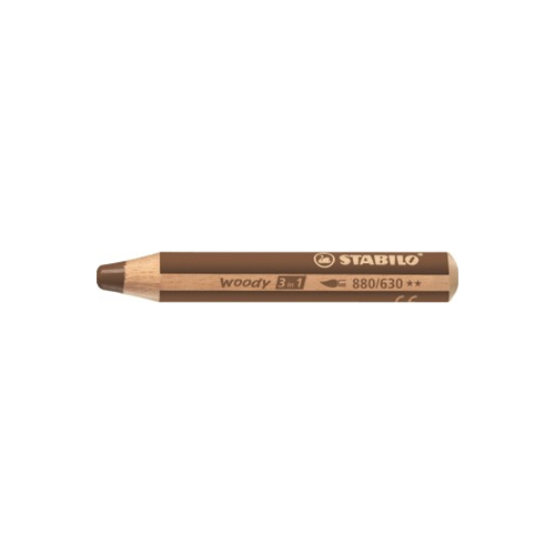 MATITONE COLORATO A CERA ED ACQUERELLABILE STABILO WOODY 3 IN 1 