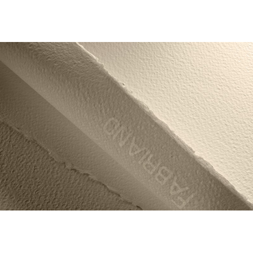FOGLIO CARTA PER ACQUERELLO 50% COTONE FABRIANO F5 GRANA GROSSA 70 X 100 CM 300 GR MQ