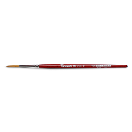 PENNELLO PER FILETTARE PELO TONDO EXTRA LUNGO SINTETICO ORO MANICO CORTO SERIE 836 TINTORETTO