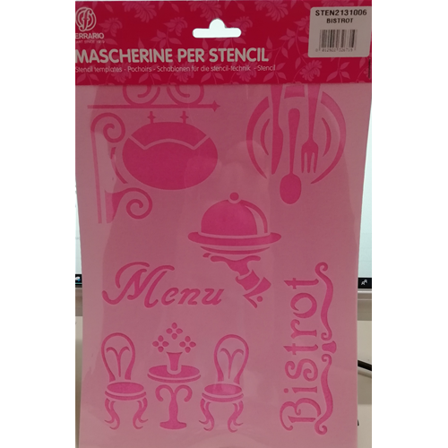MASCHERINA PER STENCIL N. 006 BISTROT A4 FERRARIO