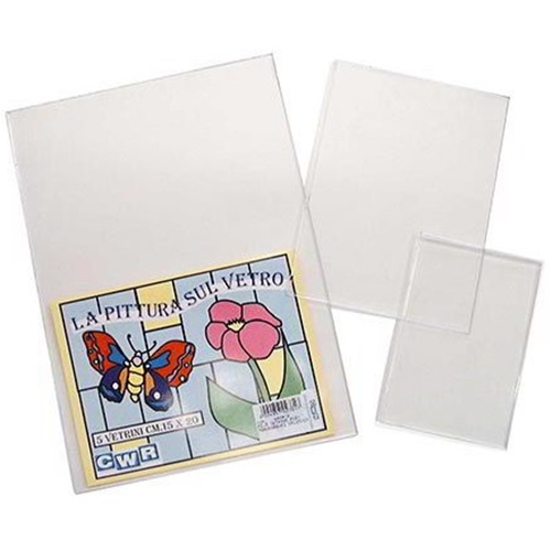 LASTRA IN PLASTICA TRASPARENTE EFFETTO LISCIO 23 X 32 CM
