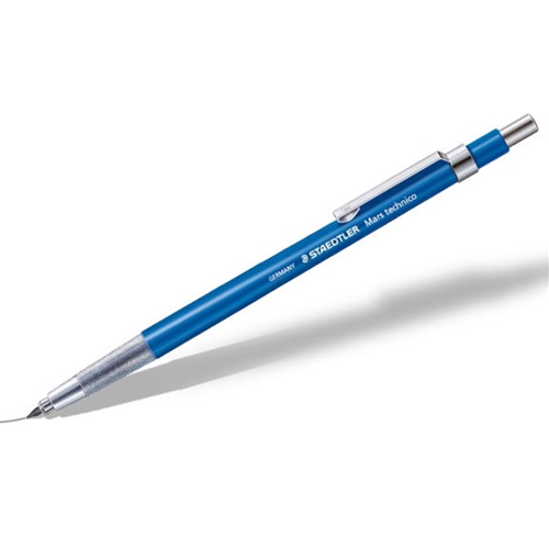 PORTAMINE DA 2 MM CON CLIP, PULSANTE E PUNTA IN METALLO, TEMPERAMINA INTEGRATO MARS TECHNICO 780 STAEDTLER
