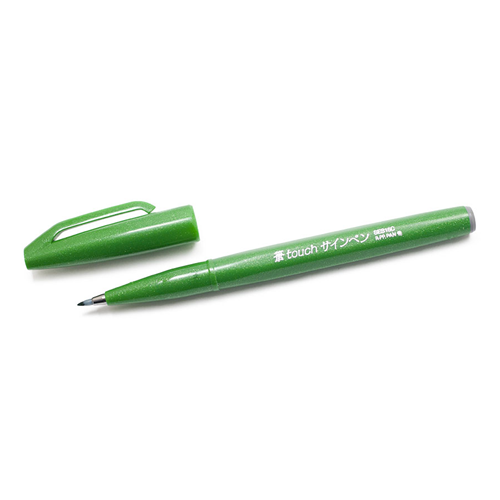 PENNA PUNTA FIBRA PENNELLO BRUSH SIGN PEN PENTEL