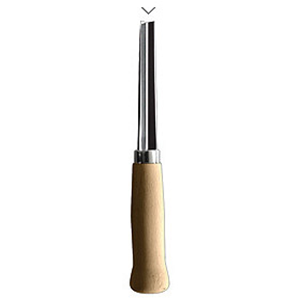 SGORBIA PER LEGNO CON LAMA IN ACCIAIO TEMPERATO ED AFFILATO MANICO IN LEGNO SERIE 1000