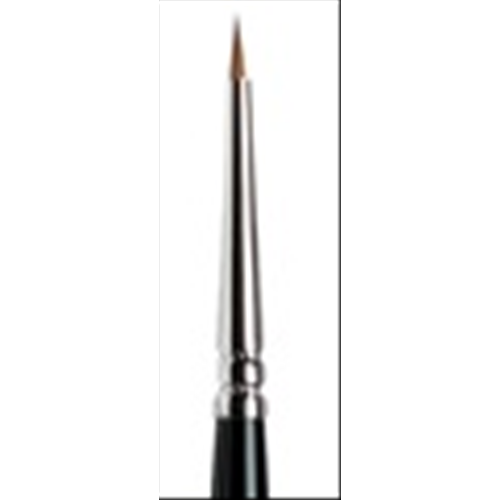 PENNELLO WINSOR & NEWTON SERIE 7 MINIATURA - TONDO PELO CORTO IN MARTORA KOLINSKY MANICO CORTO