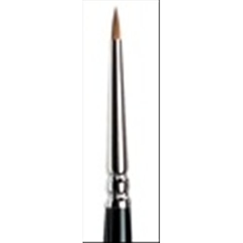 PENNELLO WINSOR & NEWTON SERIE 7 MINIATURA - TONDO PELO CORTO IN MARTORA KOLINSKY MANICO CORTO
