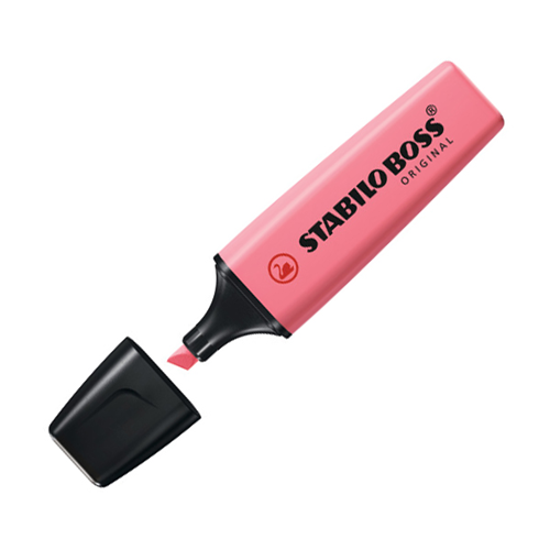 EVIDENZIATORE CON PUNTA A SCALPELLO STABILO BOSS ORIGINAL