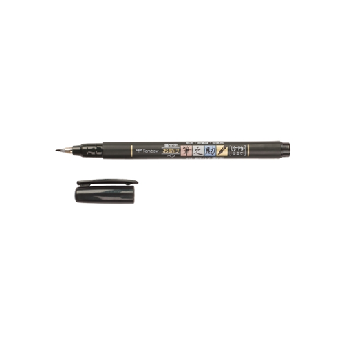 PENNA PUNTA PENNELLO SOFT CON INCHIOSTRO A BASE D'ACQUA NERO FUDENOSUKE TOMBOW