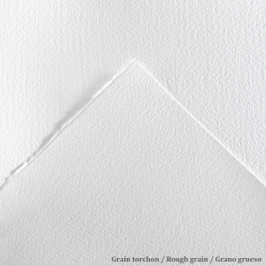 BLOCCO CARTA PER ACQUERELLO 60% COTONE GRANA GROSSA GR MQ 300 AQUARELLE CANSON
