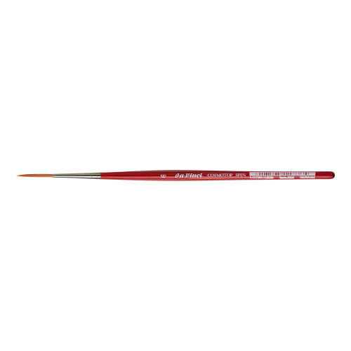 PENNELLO PER FILETTARE SINTETICO EXTRA FINE BRUNO CHIARO MANICO CORTO ESAGONALE COSMOTOP SPIN SERIE 1280 DA VINCI