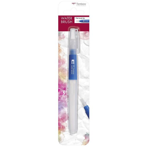PENNA CON SERBATOIO D'ACQUA PUNTA PENNELLO PIATTA WATER BRUSH TOMBOW
