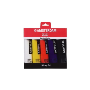 CONFEZIONE CON 5 COLORI ACRILICI AMSTERDAM 120 ML MIXING SET ROYAL TALENS
