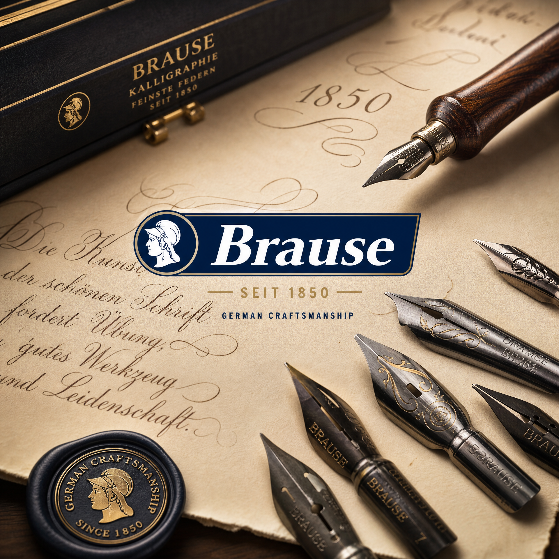 Brause Pennini per Calligrafia: Bandzug, Ornament e piatti in Acciaio